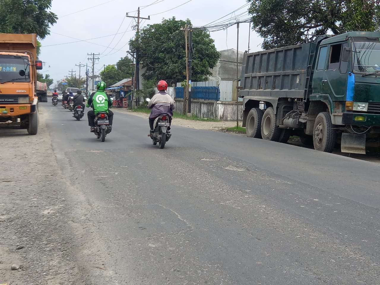 Baru Ditambal, Jalan Patumbak Rusak Lagi