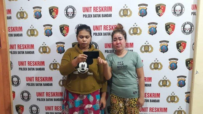 Emak-emak Pencuri dan Penadah HP Curian Manyun Ditangkap Polisi