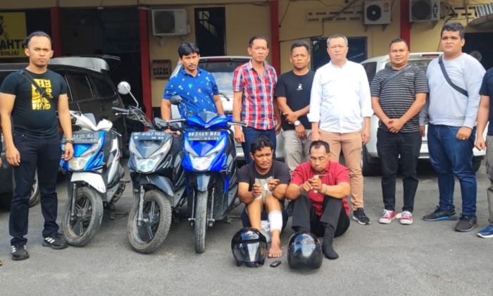 Satu dari Dua Pelaku Curanmor di Kota Binjai Ditembak, Penadah Ikut Ditangkap
