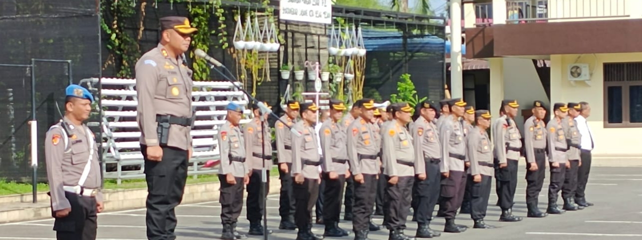 Wakapolrestabes Medan Pimpin Apel : Keluarga Sangat Berharap agar Personel Jauhi Narkoba