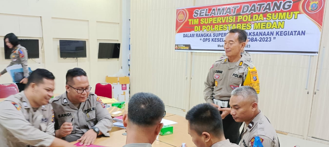 Tim Supervisi Ops Keselamatan Toba 2023 Kunjungi Polrestabes Medan