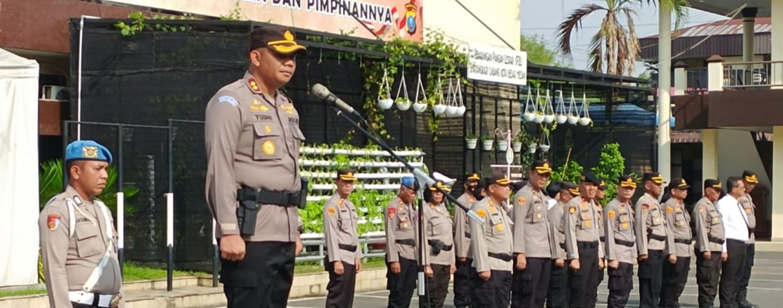 Ini Pesan AKBP Yudhi Hery Setiawan saat Pimpin Apel di Mapolrestabes Medan