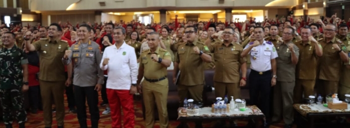 Kombes Pol Valentino Alfa Tatatera Hadiri Pembukaan Pembinaan Mental Disiplin dan Etos Kerja Kepling se-Kota Medan