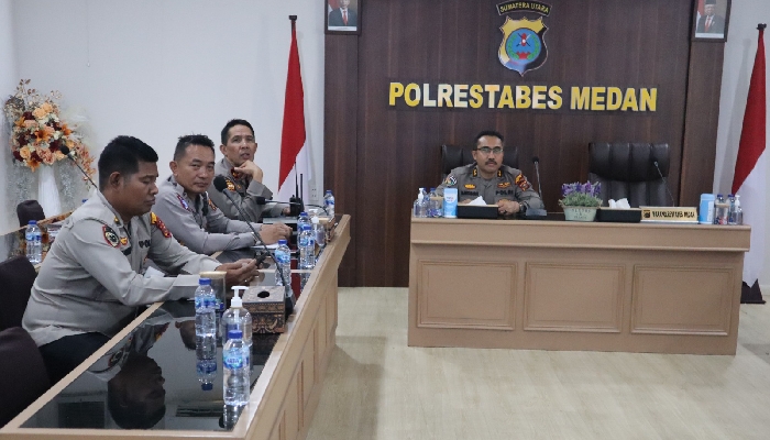 Kasat Binmas Ikuti Arahan Kapolda Sumut Dalam Rangka Kesiapan Latja Siswa Diktuk Bintara