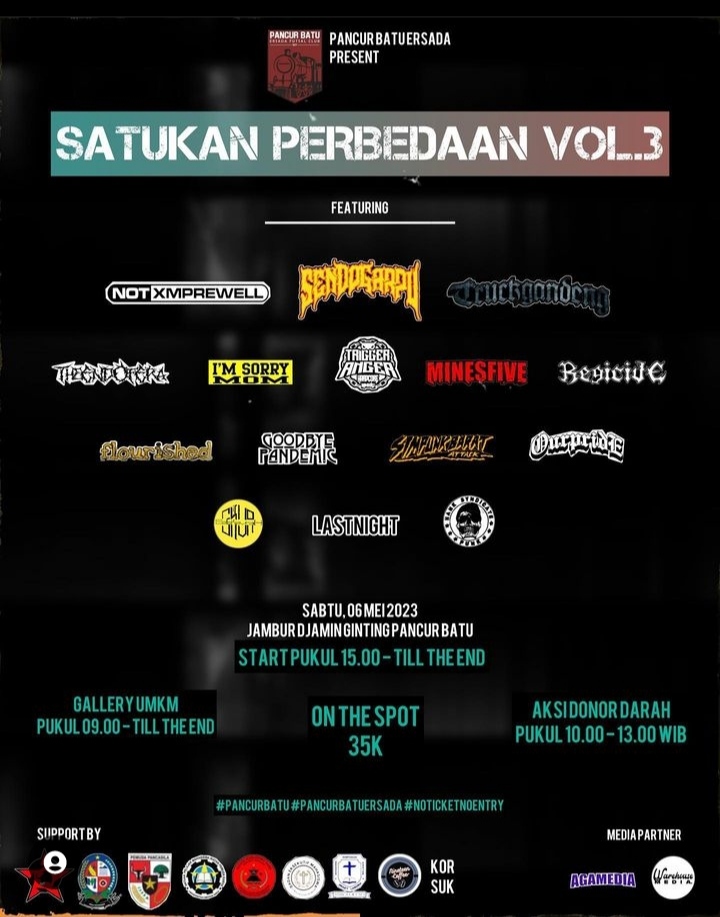 Besok, Satukan Perbedaan Vol.3 Siap Dihajar