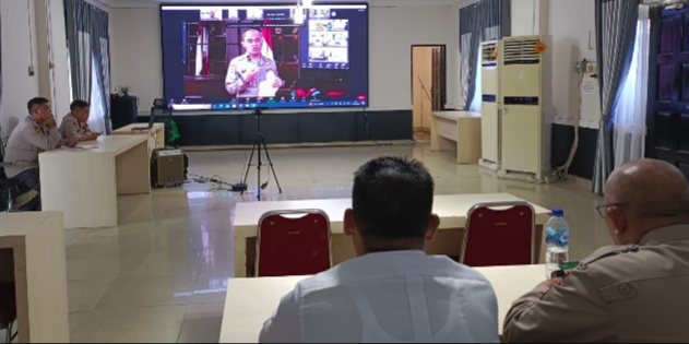 Polrestabes Medan Ikuti Kegiatan Polri Belajar Via Zoom Meeting