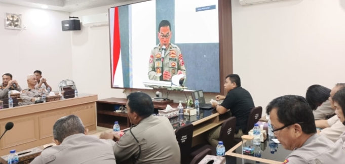 Wakapolrestabes Medan Zoom Meeting Audit Kinerja Tahap II Tahun 2023