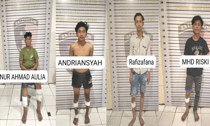 Empat Begal Sadis yang Bunuh Mahasiswa UMSU Ditembak Petugas