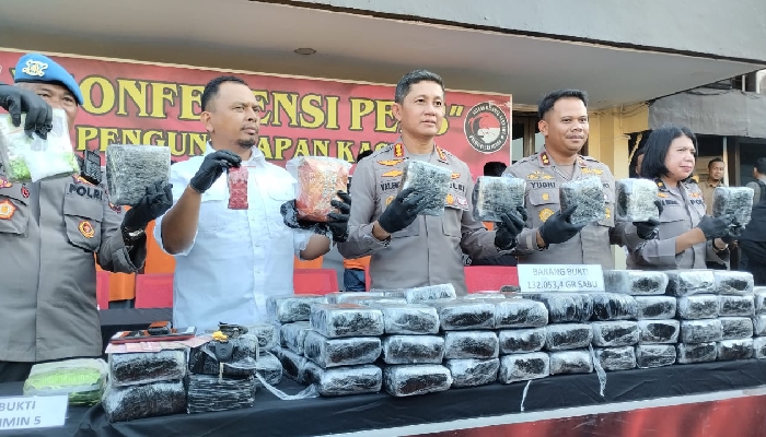 Polrestabes Medan Gagalkan Peredaran 132 Kg Sabu, 7 Orang Ditangkap