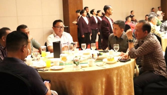 Kapolrestabes Medan Ikut Hadiri Makan Malam bersama Kapolda Sumut