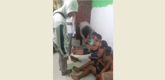 9 Bocah Pelaku Tawuran Pucat Usai Ditangkap, Petugas Sita Senjata Tajam