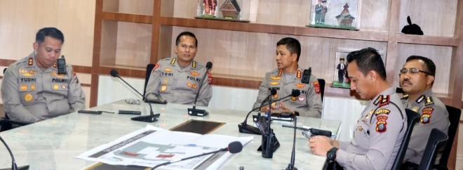 Kapolrestabes Medan Pimpin Rapat TFG Unras : Agar Unras Aman dan Kondusif