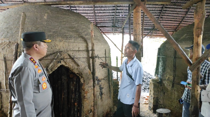 Warga Langkat Robohkan Dapur Arang Mangrove Ilegal, Usai Digerebek Polda Sumut