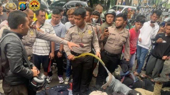 Hendak Tawuran Pakai Sajam, Puluhan Pelajar Diringkus Petugas Polsek Delitua