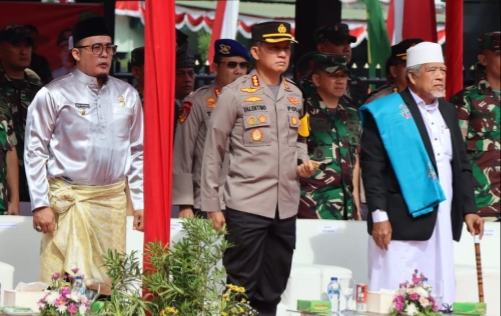 Kapolrestabes Medan Hadiri Penutupan TMMD ke-118 Kodim 0201 TA 2023