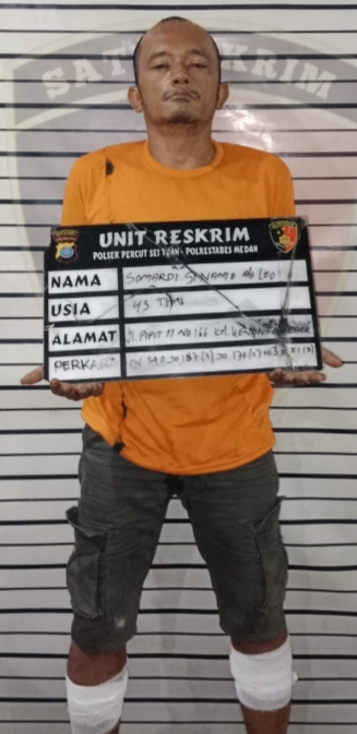 Lawan Petugas, Pelaku Pembakaran 'Pincang' Ditembak Polsek Percut Seituan