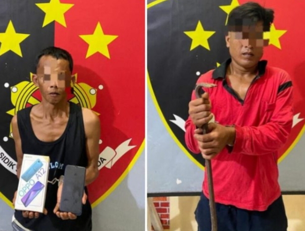 Pagi-pagi, Dua Bandit Kampung Bongkar Kios Warga