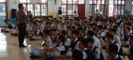 Polrestabes Medan Police Goes To School ke Yayasan Parulian 1 Medan