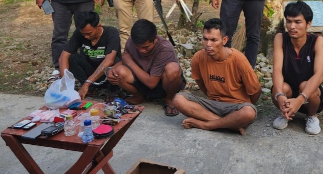 BD Sabu Pancur Batu Dibekuk, Tiga Pecandu Ikut Diangkut