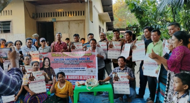 PSSSI Bukit Lima-Mayang Deklarasi Dukung Calon DPD RI 2024 Badikenita Br Sitepu