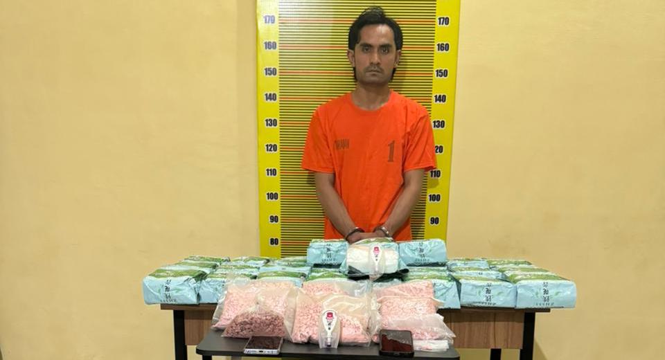 Gembong Narkoba Asal Deliserdang Berkeliaran Bawa 1 Kg Sabu di Kota Medan