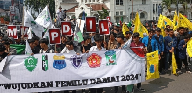200 Elemen Mahasiswa Sumut Ingatkan Peserta Pemilu Tak Bikin Gaduh