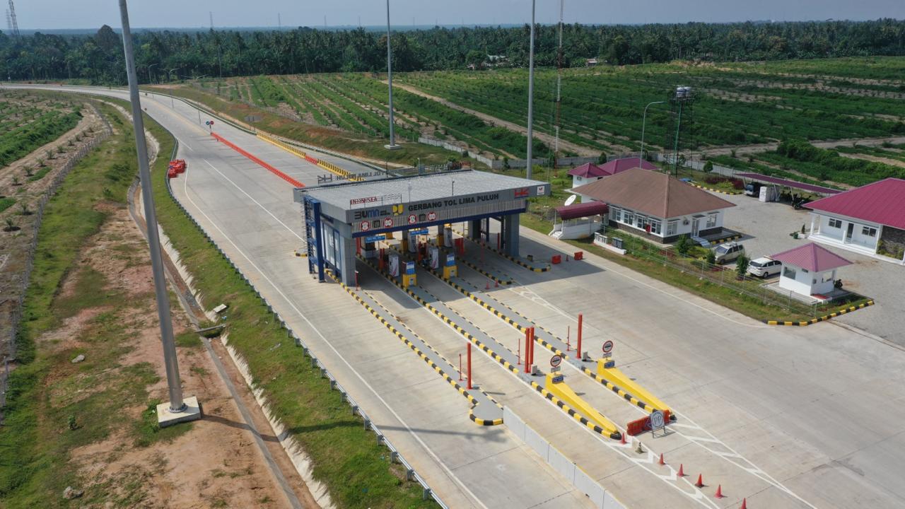 Gerbang Tol Limapuluh Indrapura-Kisaran Ditutup Sementara