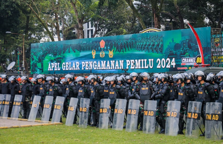 Pemko Medan Hadiri Apel Pengamanan Pemilu 2024