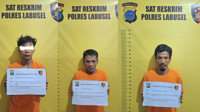 Komplotan Perampok yang Beraksi Pakai Kapak di Labuhanbatu Ditangkap