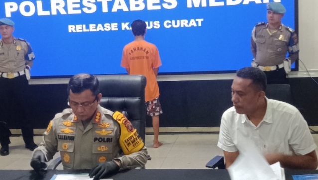 Polsek Medan Tembung Tangkap Pencuri dan Pembakar Toko