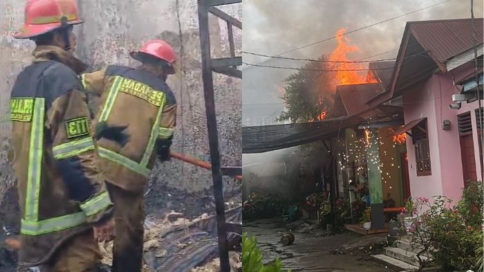 Satu Rumah Ludes Terbakar saat Pemiliknya Salat Idul Fitri