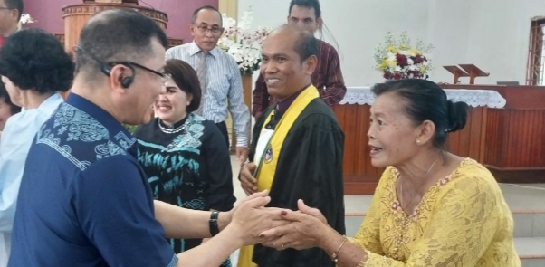 Kapolrestabes Medan Ibadah Minggu di Gereja GBKP Binjai