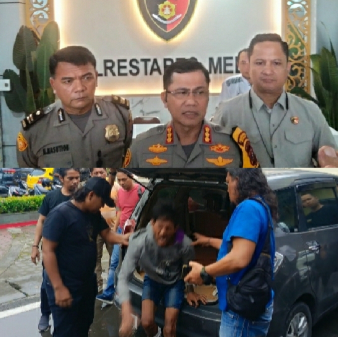 Polrestabes Medan Tembak Begal Sadis, Pelaku Bacok Tangan Korban Nyaris Putus