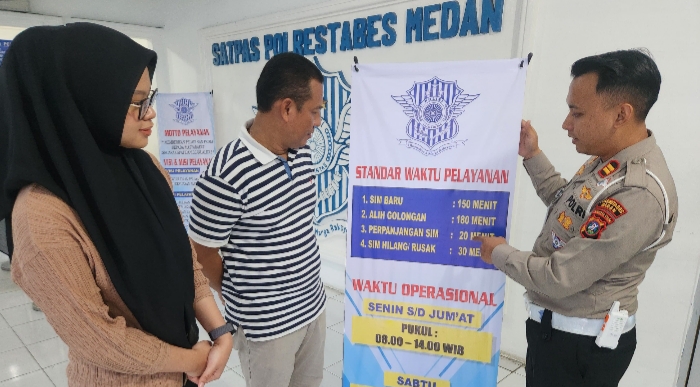 Perpanjangan SIM di Satlantas Polrestabes Medan Siap 20 Menit