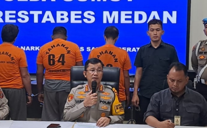 Polisi Sita 11 Kg Sabu Dikemas Plastik Chinese Tea, 3 Tersangka Ditahan