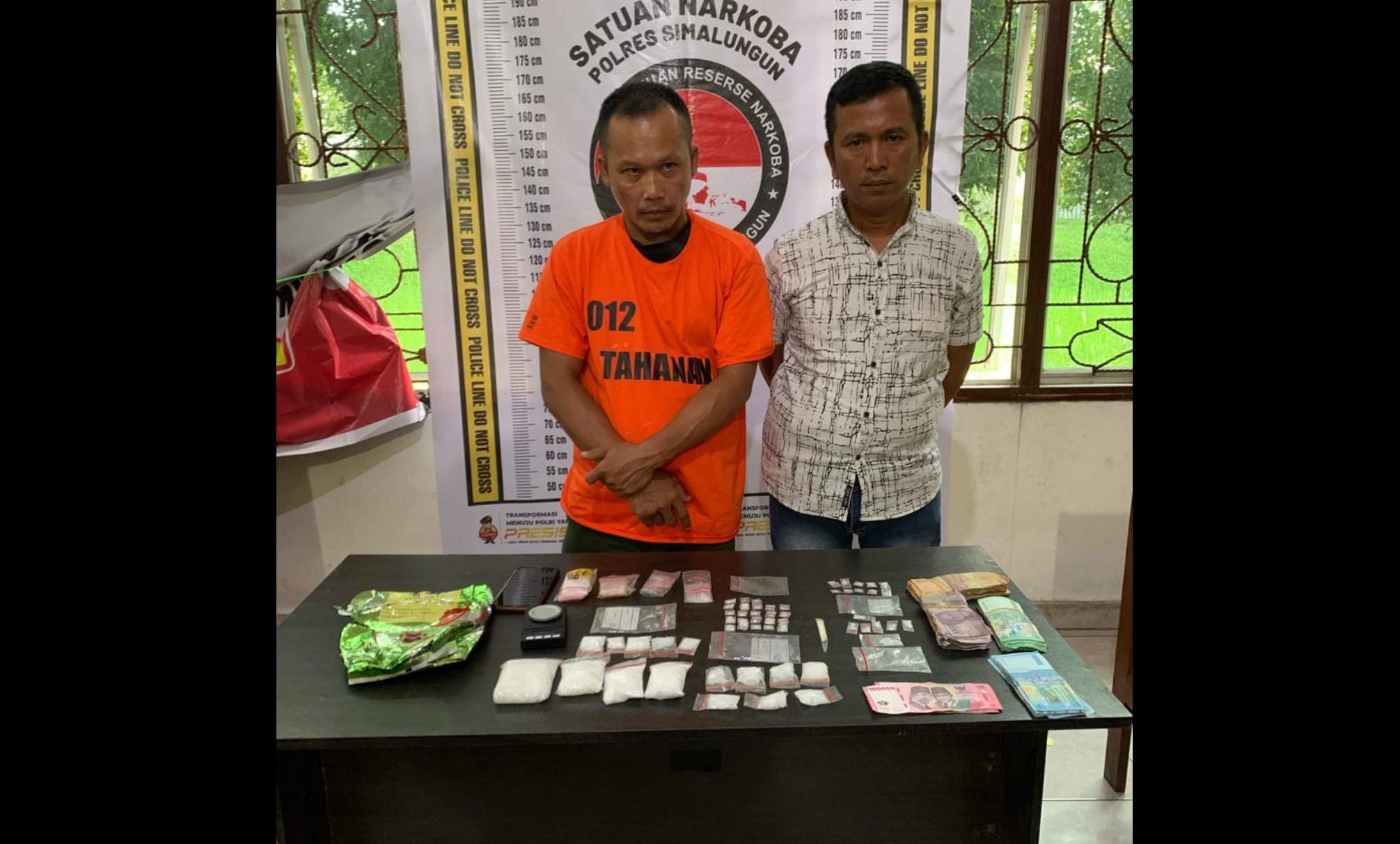 5 Orang Diringkus dari Gubuk Pengedar Sabu di Simalungun