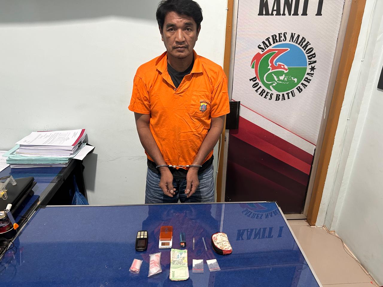 Bandar Sabu Desa Simpang Gambus tak Berkutik saat Digerebek Polisi