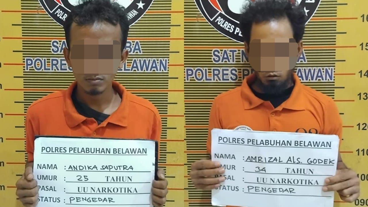 Polisi Gerebek Lapak Penjualan Sabu di Medan Deli, 2 Orang Diringkus