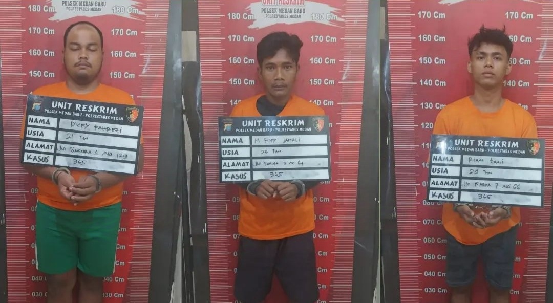 3 dari 5 Pelaku Begal Gagal Beraksi, Kini Masuk Sel