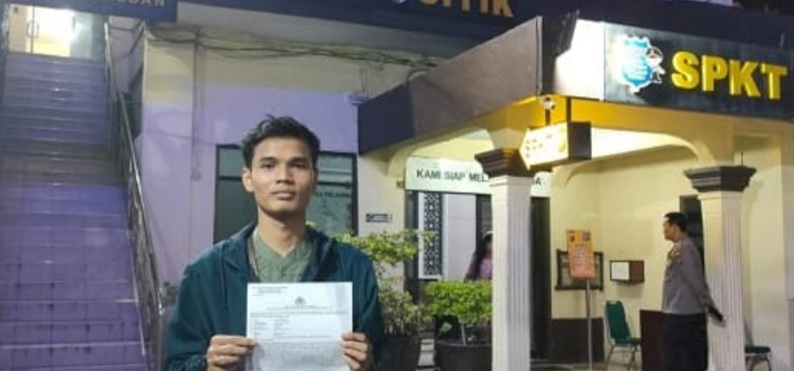 Diintimidasi Ambil Poto Dipersidangan, Oknum Preman Dipolisikan Wartawan