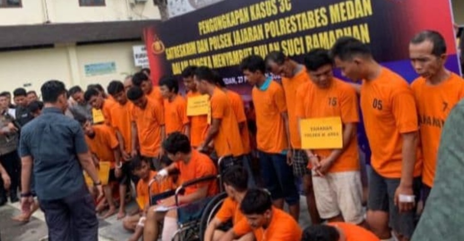 Polrestabes Medan Tembak 10 Residivis Pelaku 3C