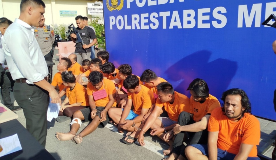 Sat Reskrim Polrestabes Medan Ungkap 9 Kasus dengan 15 Tersangka