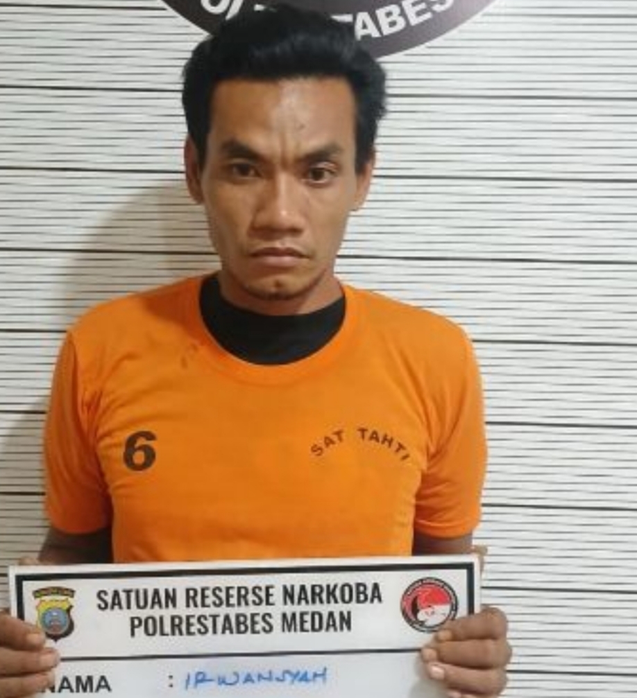 Pengedar Sabu Medan Polonia Ditangkap Polisi, Barbut 7 Paket