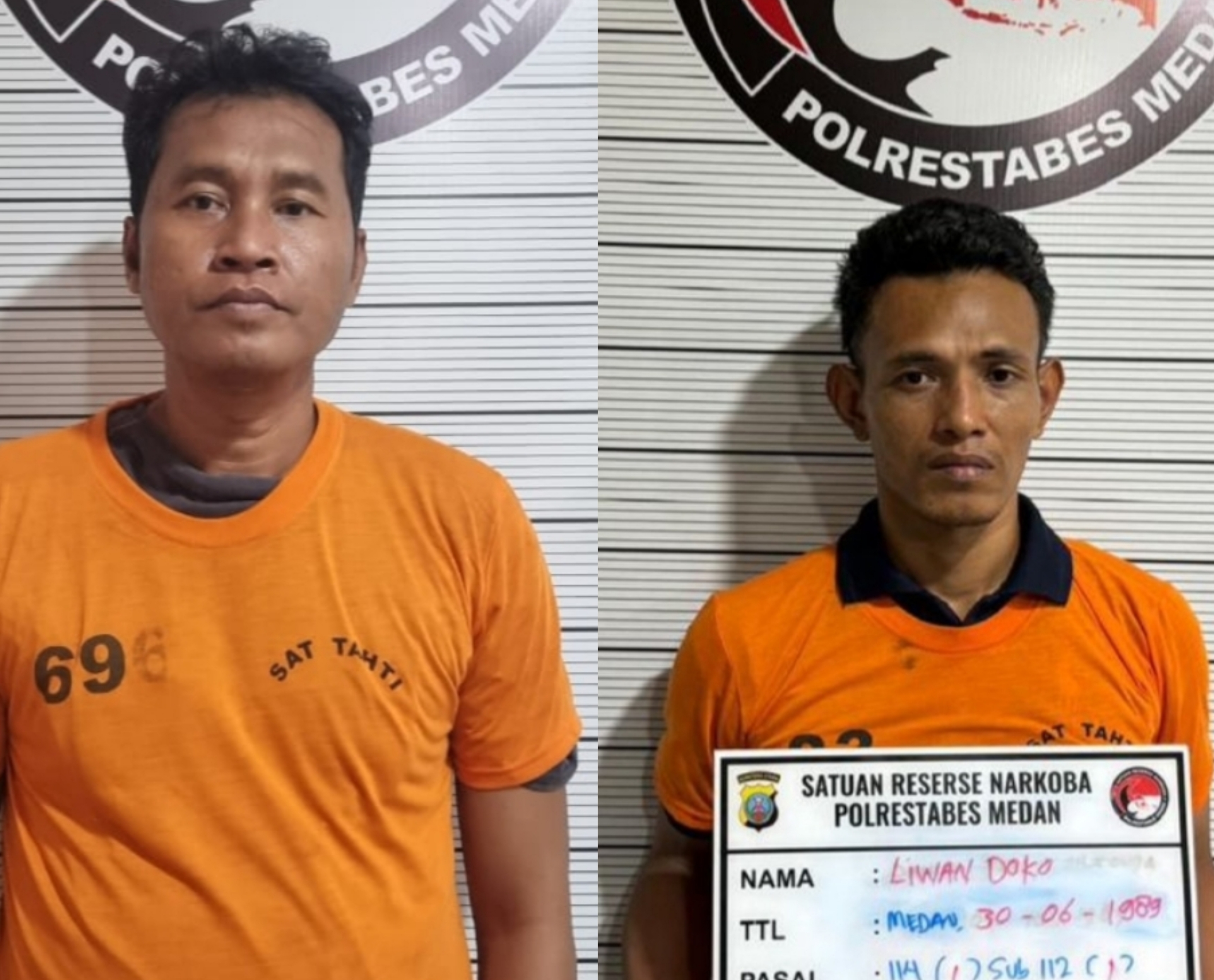 Polrestabes Medan Ringkus Dua Pengedar Sabu Tanjung Selamat dan Desa Marindal