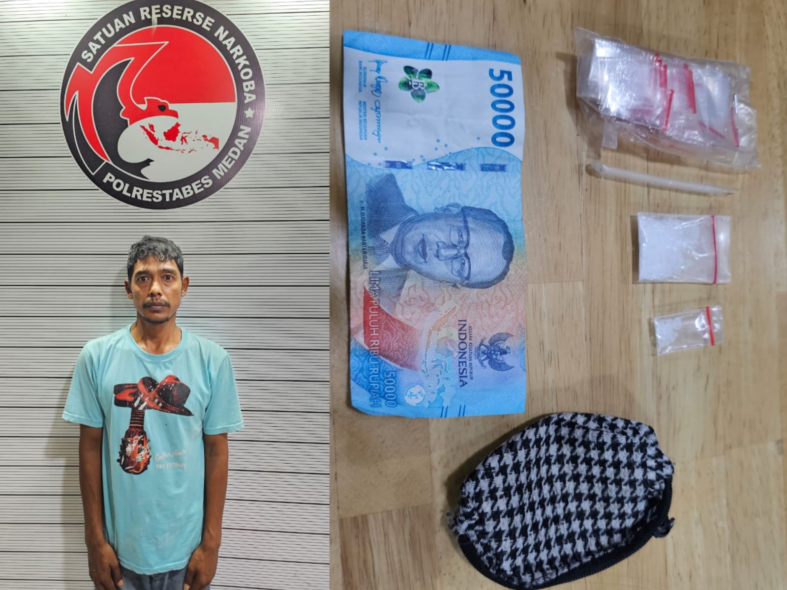 Pengedar Sabu di Medan Tuntungan Pucat saat Ditangkap Polisi yang Menyamar