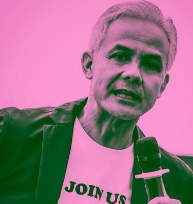 Ganjar Pranowo Ikut Pakai Filter Brave Pink Hero Green di Instagram, Begini Pesannya
