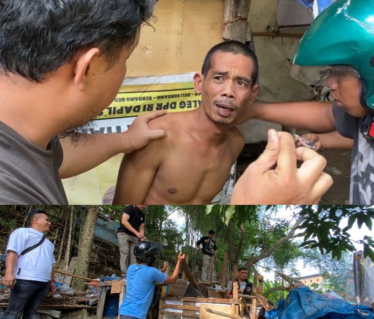 Polrestabes Medan GSN Jalan Pelajar Ujung : Pengedar Ditangkap, Sabu dan Bong Disita