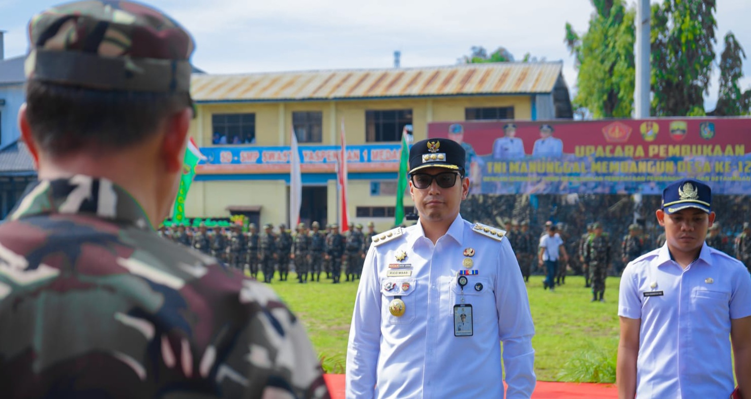 Rico Waas Pimpin Upacara Pembukaan TMMD ke 126/2025
