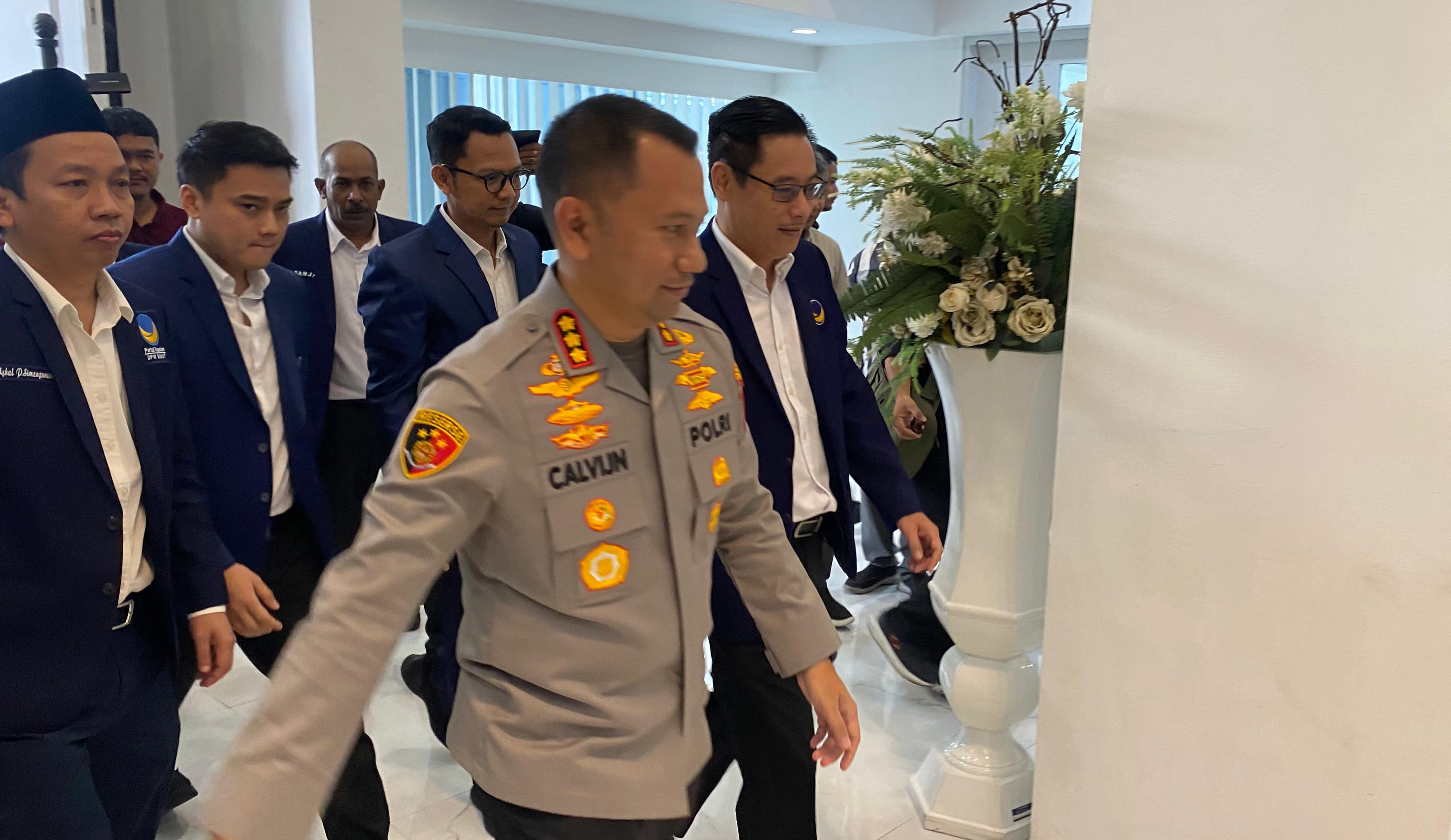 Pertemuan di NasDem Sumut, Kombes Pol Calvijn dan Iskandar ST Bahas Keamanan dan Pembangunan Kota Medan