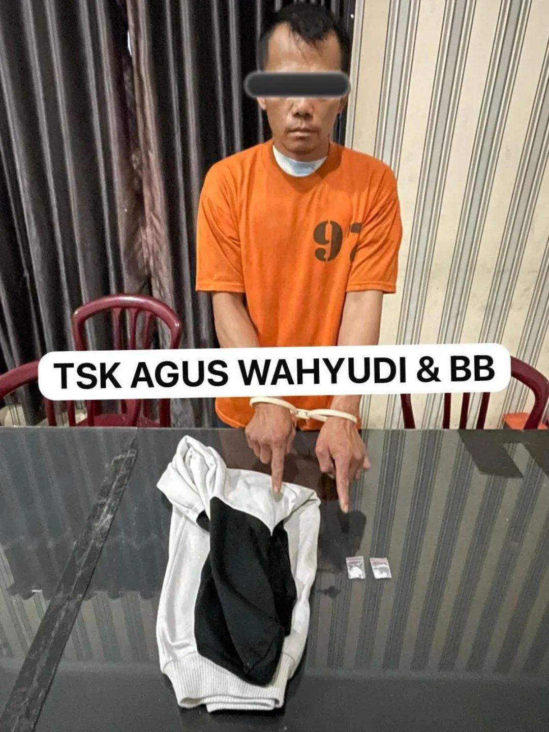 Terduga Pengedar Sabu Asal Percut Sei Tuan tak Berkutik saat Ditangkap di Kabanjahe